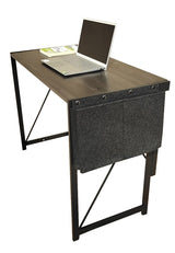Parkes black office desk in a home office
