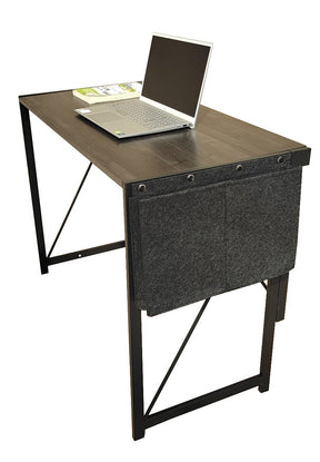 Parkes black office desk in a home office