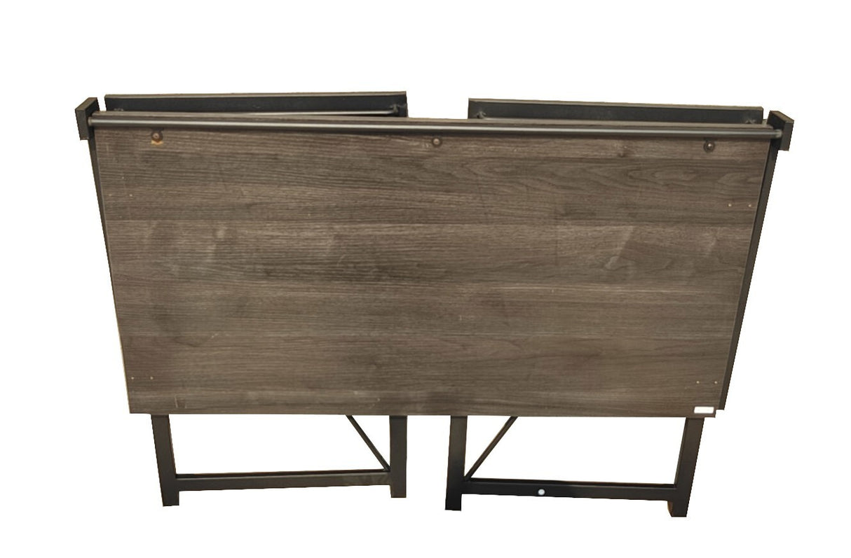 Parkes black office desk in a home office