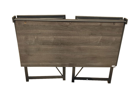 Parkes black office desk in a home office