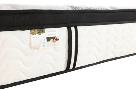 Chiro 7-Zone Latex Euro Top 35cm Pocket Spring Mattress — Allure Home Collections