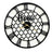 Quatrefoil 80cm Statement Wall Clock — Black and Gold — Allure Home Collections