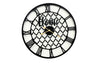 Quatrefoil 80cm Statement Wall Clock — Black and Gold — Allure Home Collections