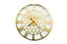 Quatrefoil 80cm Statement Wall Clock — Black and Gold — Allure Home Collections