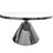 Modern Glam Coffee Table — Sintered Stone Marble Top with Polished Steel Frame — Allure Home Collections
