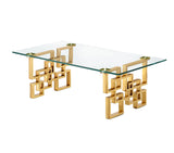 Royale Gold Coffee Table - Elegant Marble Design