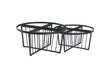 Salina Coffee Table — Metal or Polished Steel Frame with Glass or Marble Top — Allure Home Collections