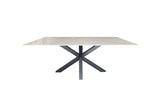Elegant Black and White Marble Dining Table