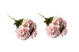 Set of 2 soft pink artificial peony bunches 45cm with 5 bloomed flowers each — Allure Home Collections