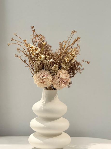 Artificial Chrysanthemums Natural Bouquet 35cm - Set of 2 Bunch