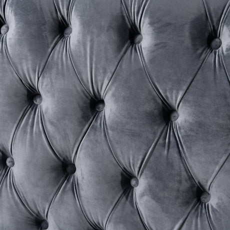 Madeline Dark Grey Velvet Lounge Set