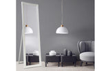 Moggs Creek white ornate French provincial free standing floor mirror in an elegant bedroom