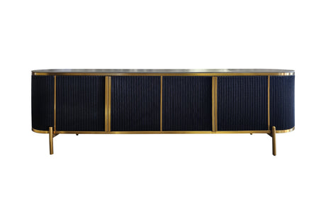 Kingsley Black Marble TV Unit