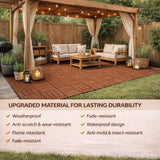 Mijas Composite Deck Tiles, 30 x 30cm, Grey, 10pcs