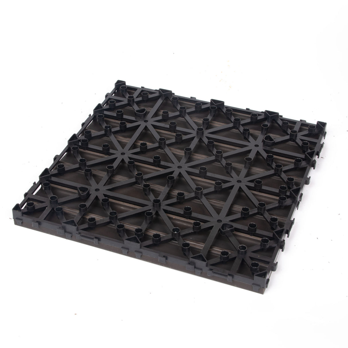 Mijas Composite Deck Tiles, 30 x 30cm, Walnut, 10pcs