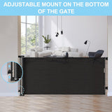 Retractable Baby Safety Gate, Mesh 300cm Black