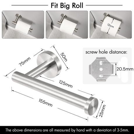 Holder with bracket and screws laid out as supplied in the box