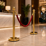 Gold queue barrier stanchion set dimensions