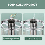 Iced tea being poured from the 16 litre dispenser into a glass