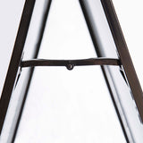 Black powder coated steel A-board sign, view 2