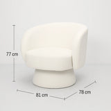 Celine Swivel Armchair by Interior Ave - Modern Elegance in Various Colors
