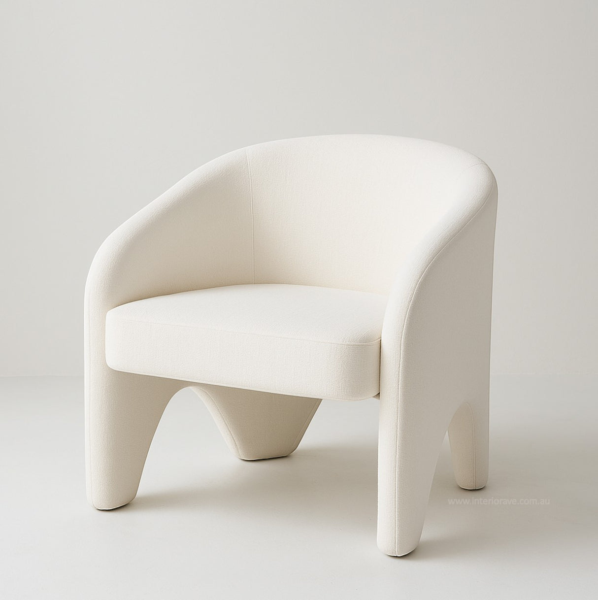Kedumba Accent Chair, White Chenille