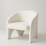 Kedumba Accent Chair, White Chenille