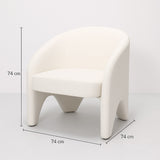 Kedumba Accent Chair, White Chenille