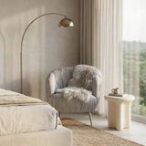 Grose Accent Chair, Pearl Grey Velvet
