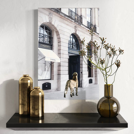 Catwalk framed art print shown hanging on an interior wall as a feature piece