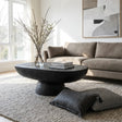 Korra Stone Coffee Table, Black, view 2