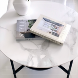 Duke Two-Tier Stone Coffee Table