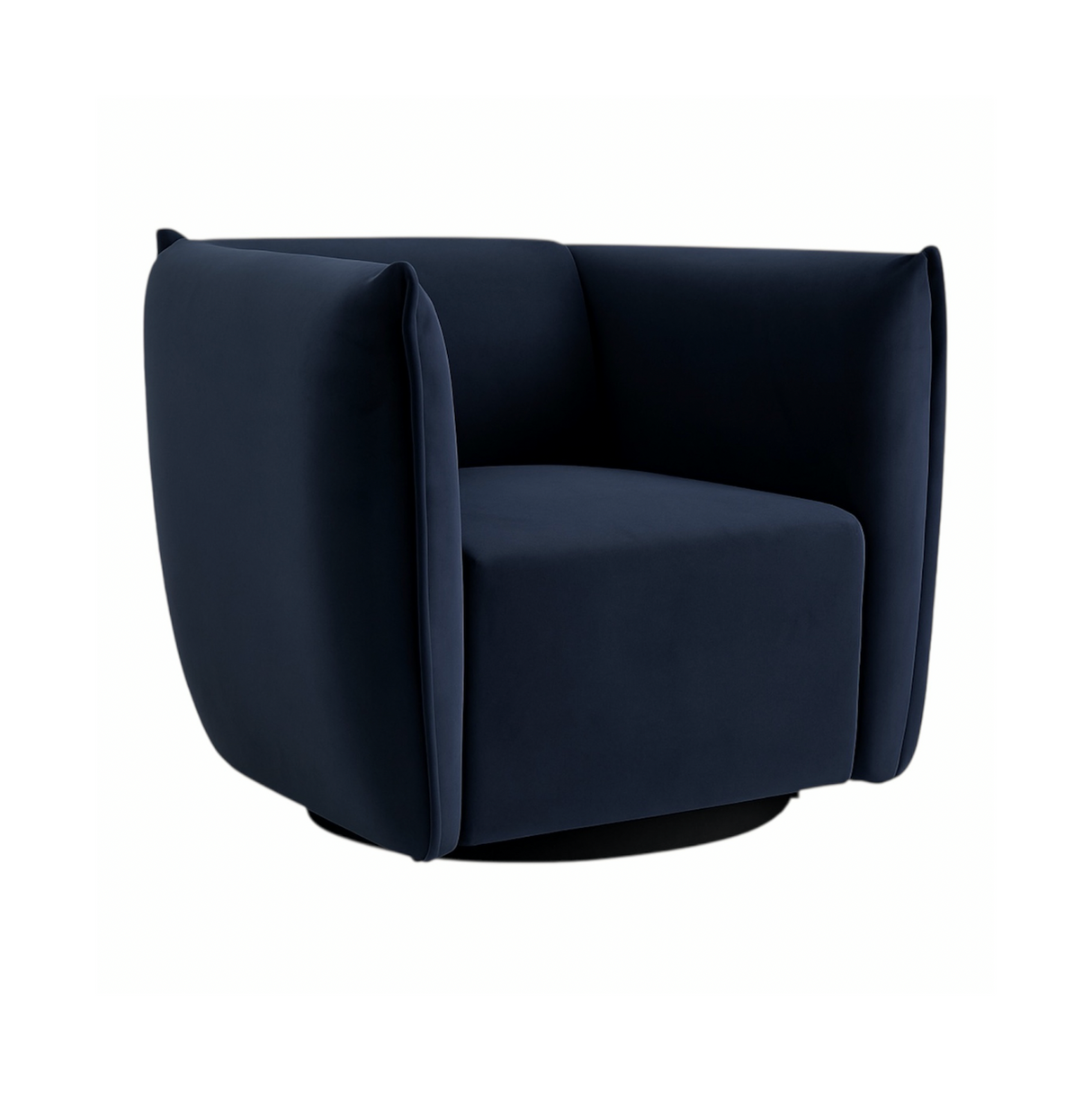 Kanangra Swivel Armchair, Indigo Velvet
