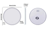 Interior Ave - LED Round Frameless Salon / Bathroom Wall Mirror - 60cm