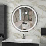 Interior Ave - LED Round Frameless Salon / Bathroom Wall Mirror - 60cm