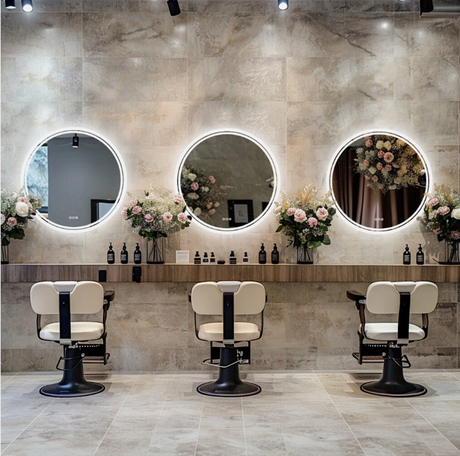 Interior Ave - LED Round Frameless Salon / Bathroom Wall Mirror - 80m