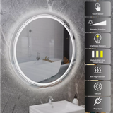 Interior Ave - LED Round Frameless Salon / Bathroom Wall Mirror - 90cm