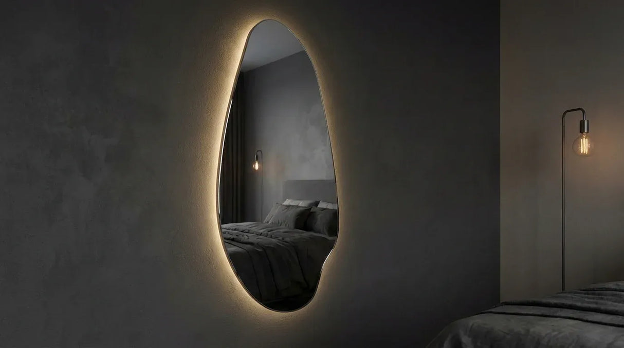 Aireys LED Wall Mirror, Irregular Backlit