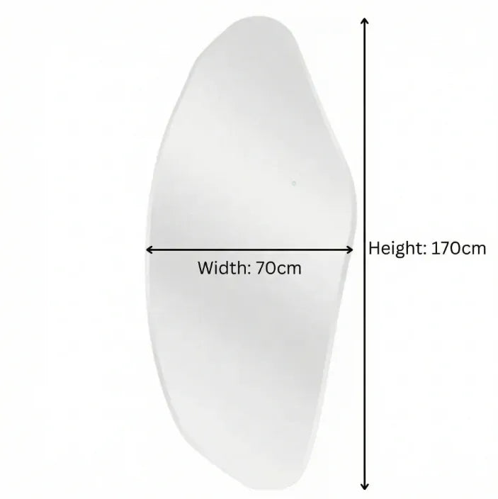 Lorne LED Wall Mirror, Irregular Backlit