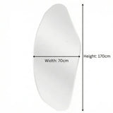 Lorne LED Wall Mirror, Irregular Backlit