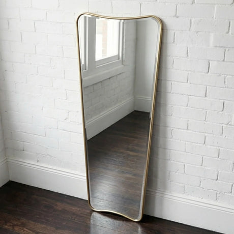 Torquay Full Length Wall Mirror, Gold