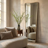 Torquay Full Length Wall Mirror, Gold
