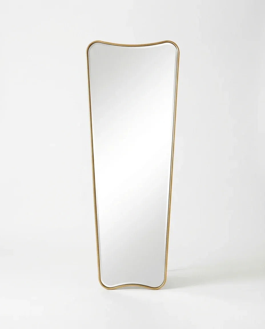 Torquay Full Length Wall Mirror, Gold