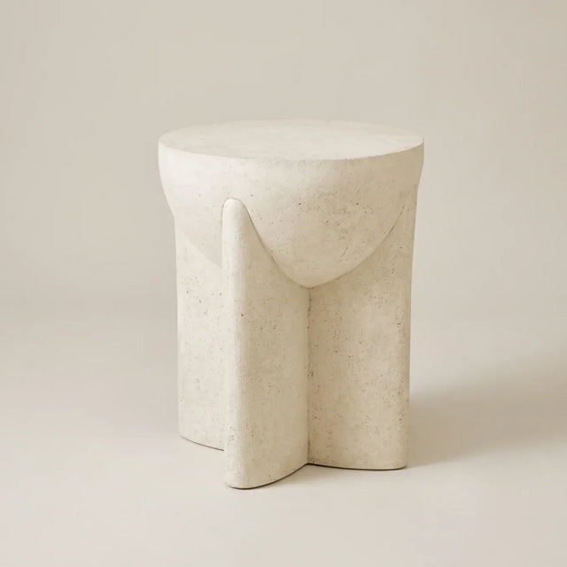 Imogen Sculptural Side Table, Sand, view 2