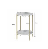 Terrigal Gold Marble Side Table