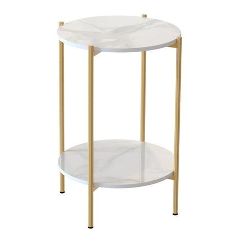 Terrigal Gold Marble Side Table