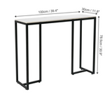Locksley Console Table, Marble and Black