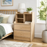 Myocum 2 Drawer Bedside Table, Natural