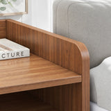 Huonbrook Vintage Bedside Table, Walnut