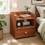 Huonbrook Vintage Bedside Table, Walnut